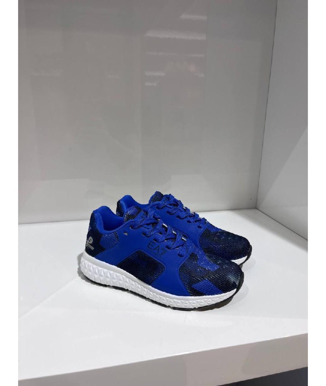 ARMANI JUNIOR Синие кеды, фото 2