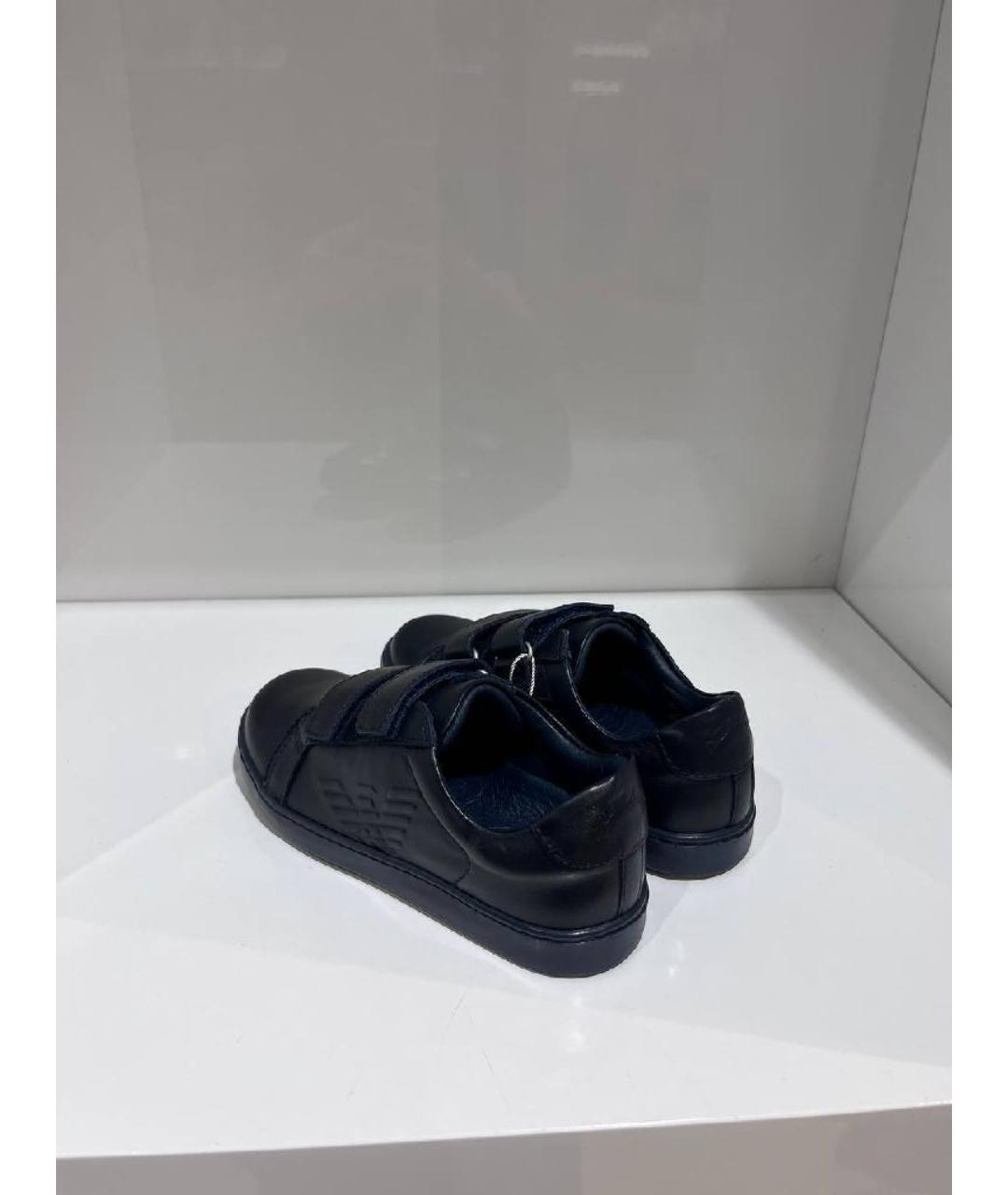 ARMANI JUNIOR Черные кеды, фото 2