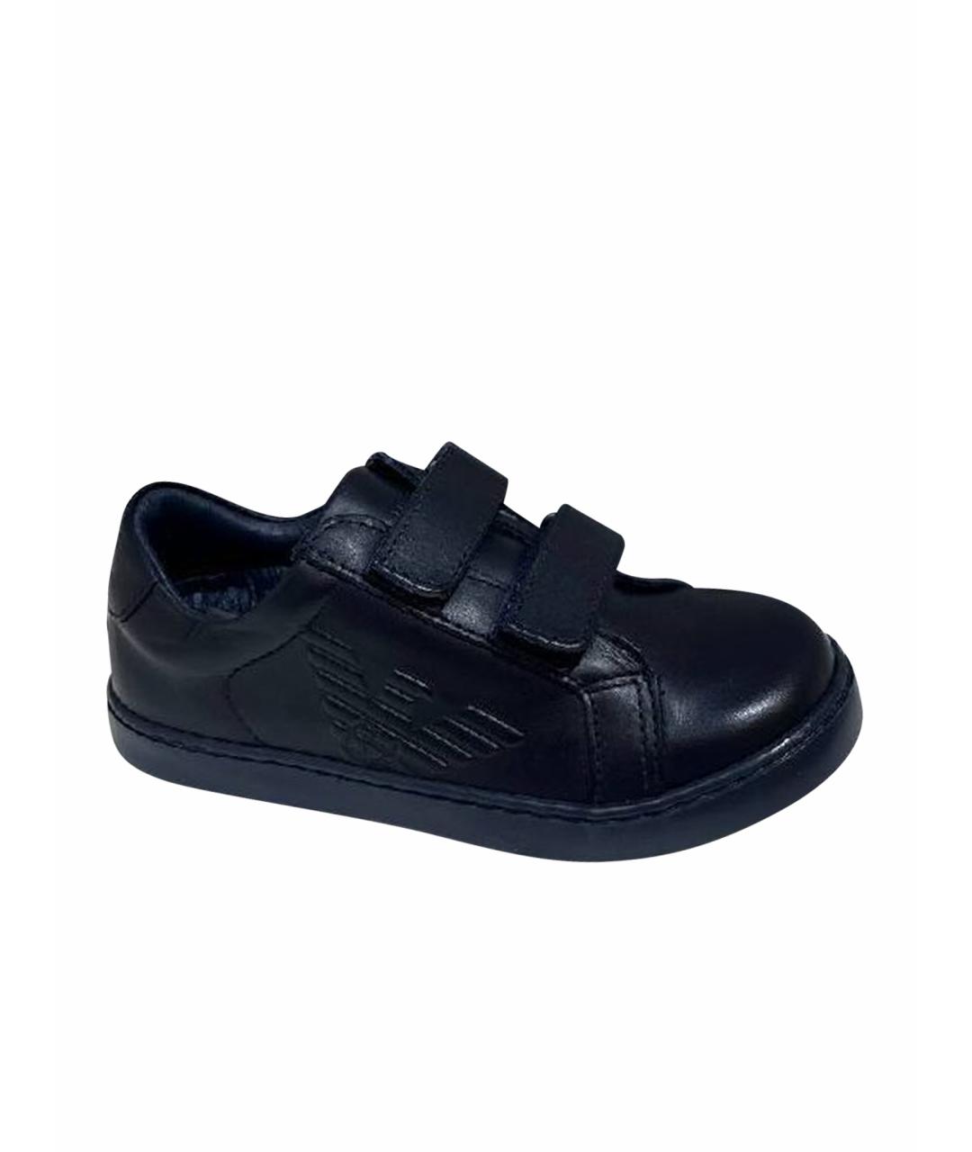 ARMANI JUNIOR Черные кеды, фото 1