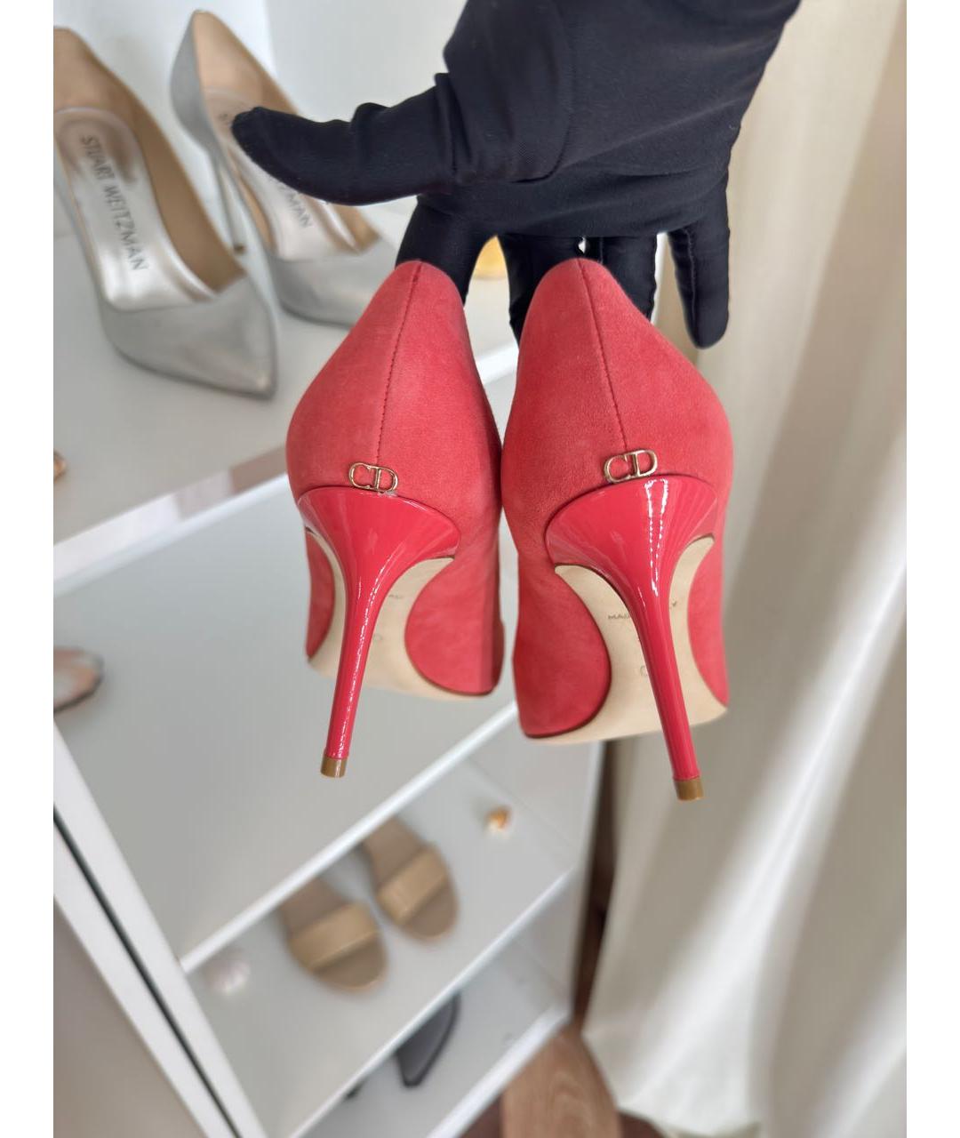 CHRISTIAN DIOR Розовые замшевые туфли, фото 8