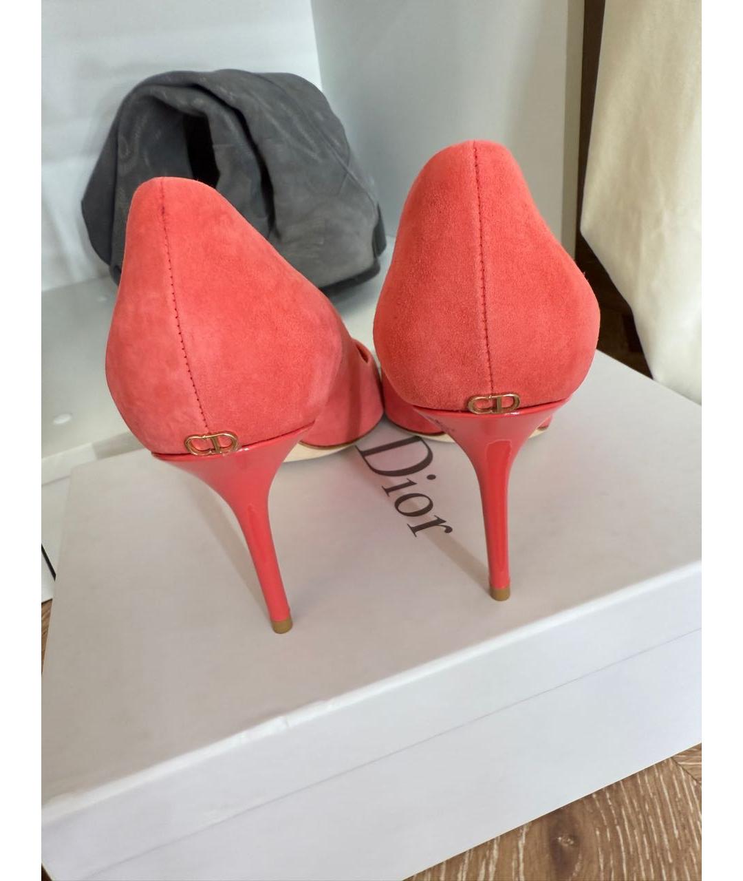 CHRISTIAN DIOR Розовые замшевые туфли, фото 4