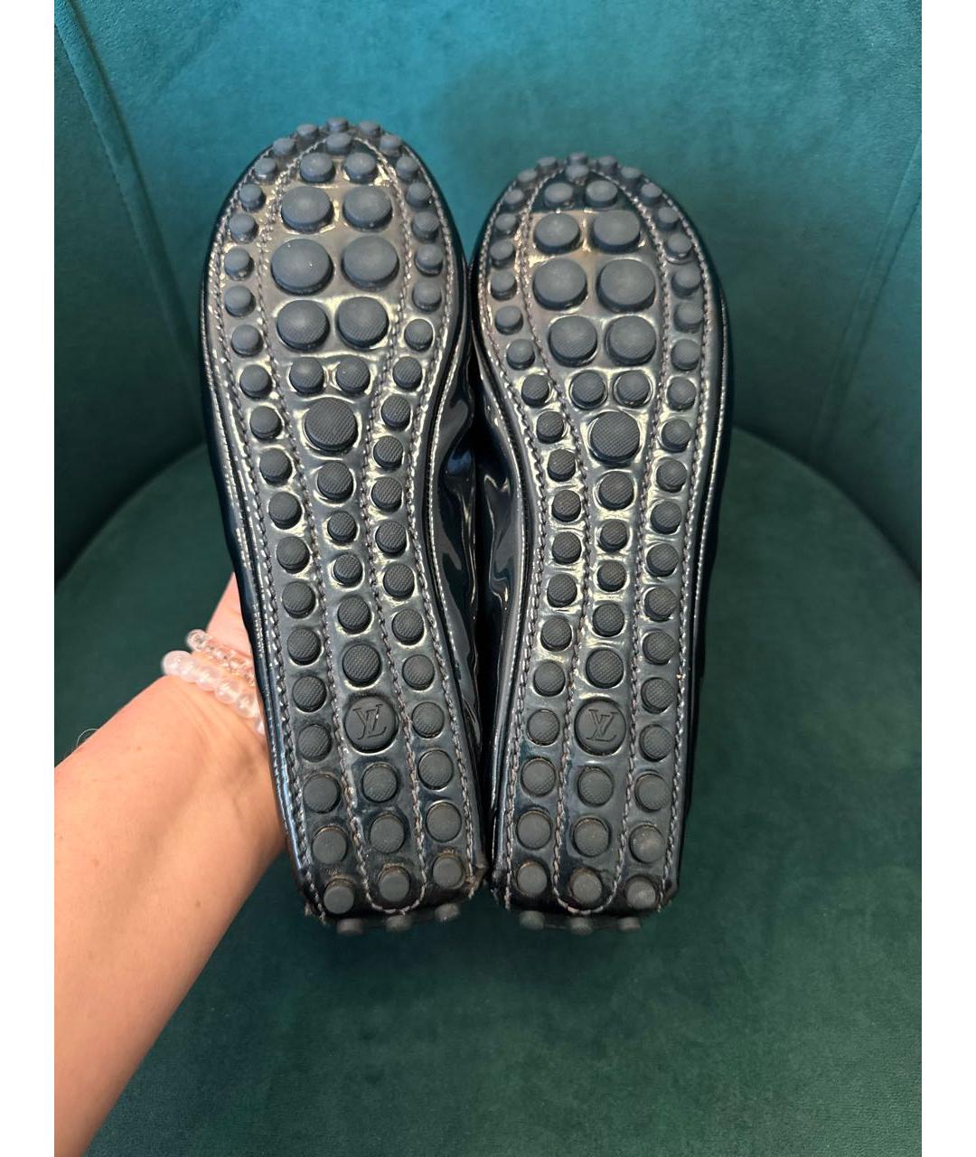 LOUIS VUITTON Зеленые балетки из лакированной кожи, фото 6