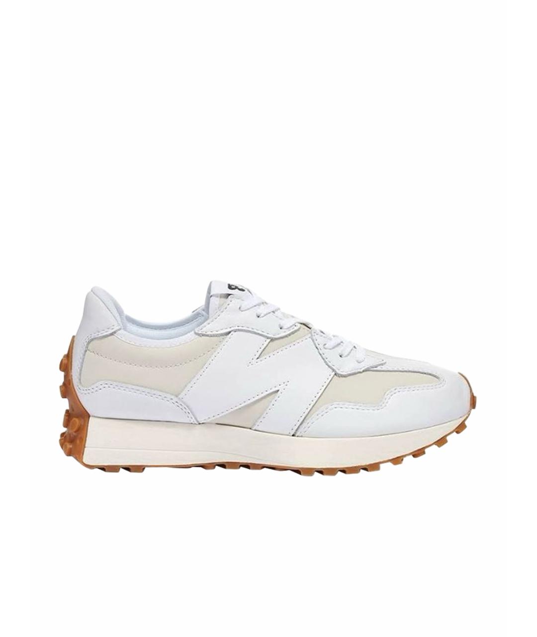 NEW BALANCE Белые кожаные кроссовки, фото 1