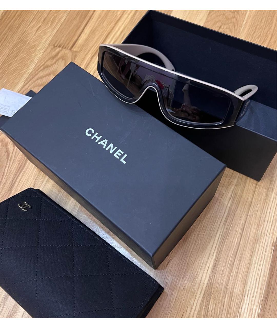 CHANEL Бежевые солнцезащитные очки, фото 6