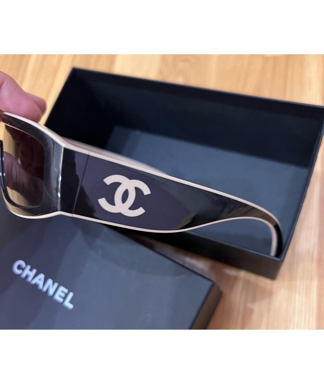 CHANEL Бежевые солнцезащитные очки, фото 8