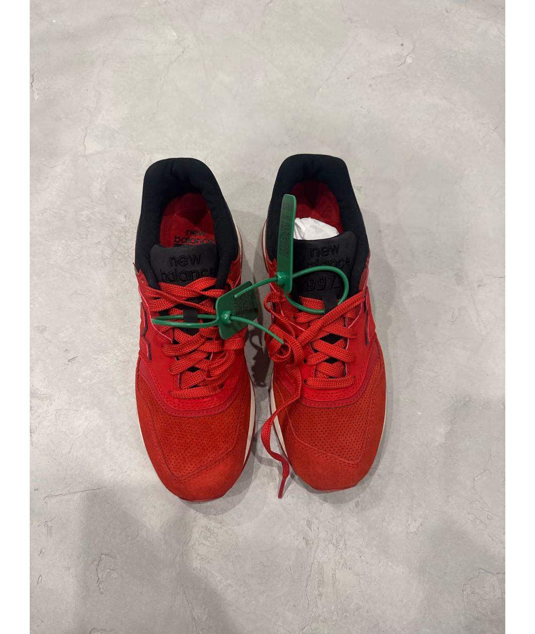 NEW BALANCE Красные замшевые кроссовки, фото 2