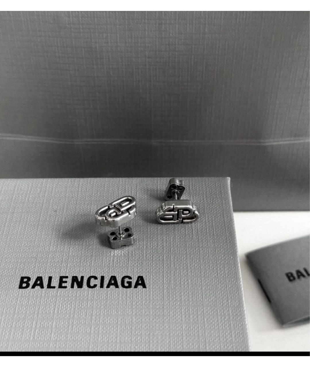 BALENCIAGA Латунные серьги, фото 6