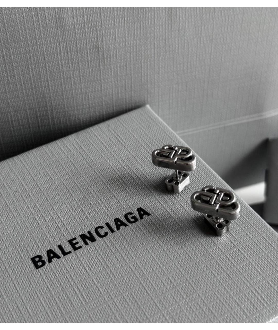 BALENCIAGA Латунные серьги, фото 2