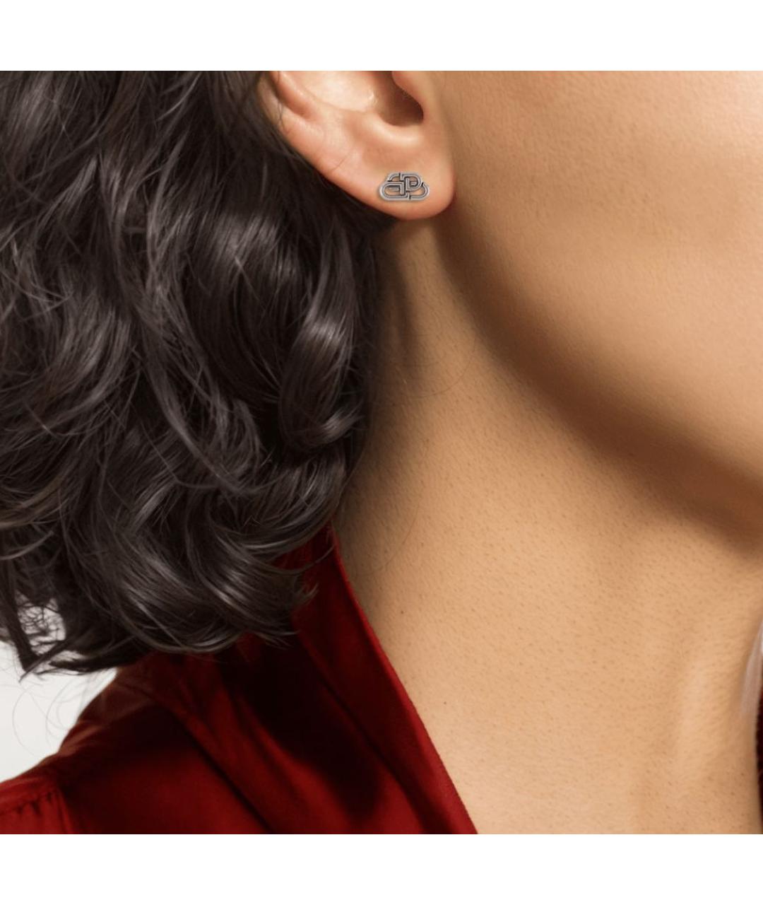 BALENCIAGA Латунные серьги, фото 7