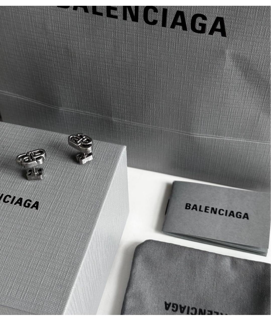 BALENCIAGA Латунные серьги, фото 5