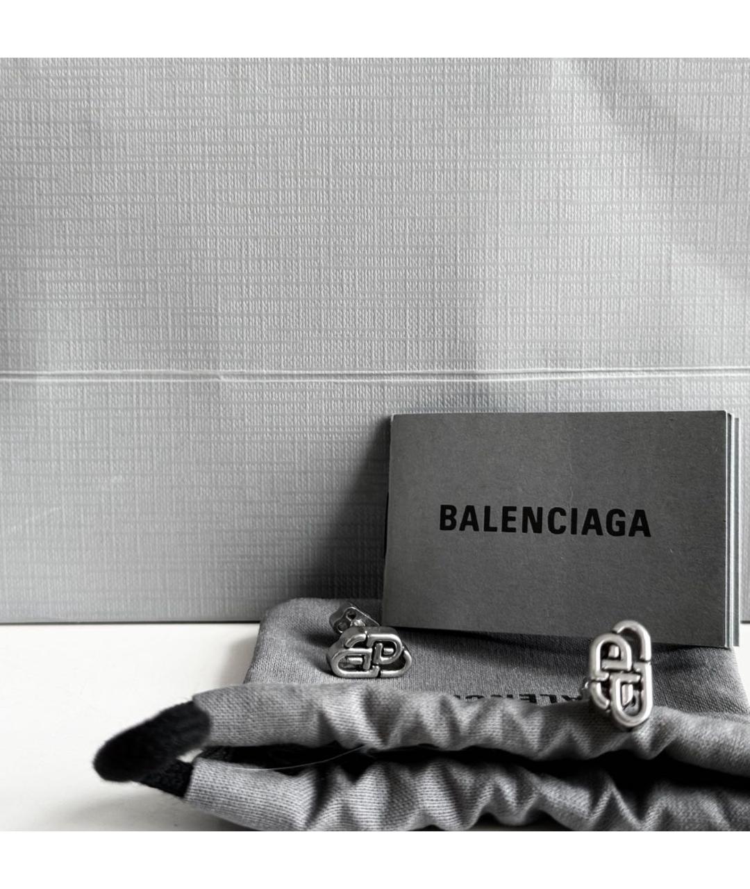 BALENCIAGA Латунные серьги, фото 3