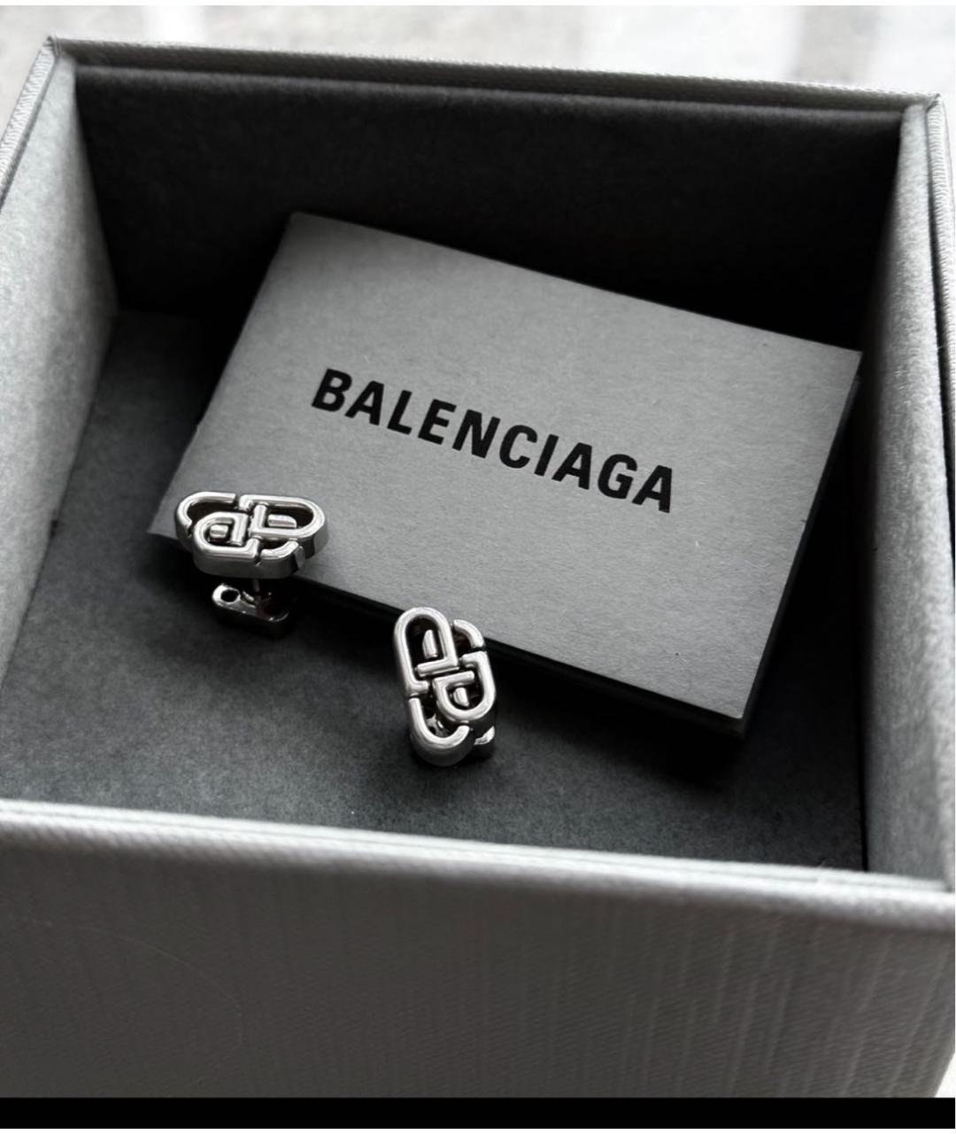 BALENCIAGA Латунные серьги, фото 4