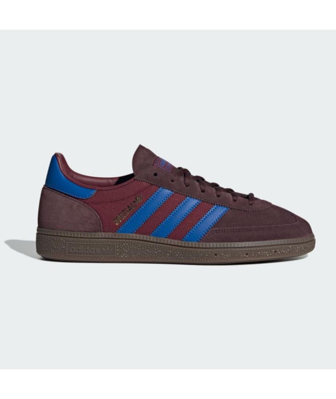 ADIDAS Бордовые замшевые низкие кроссовки / кеды, фото 9