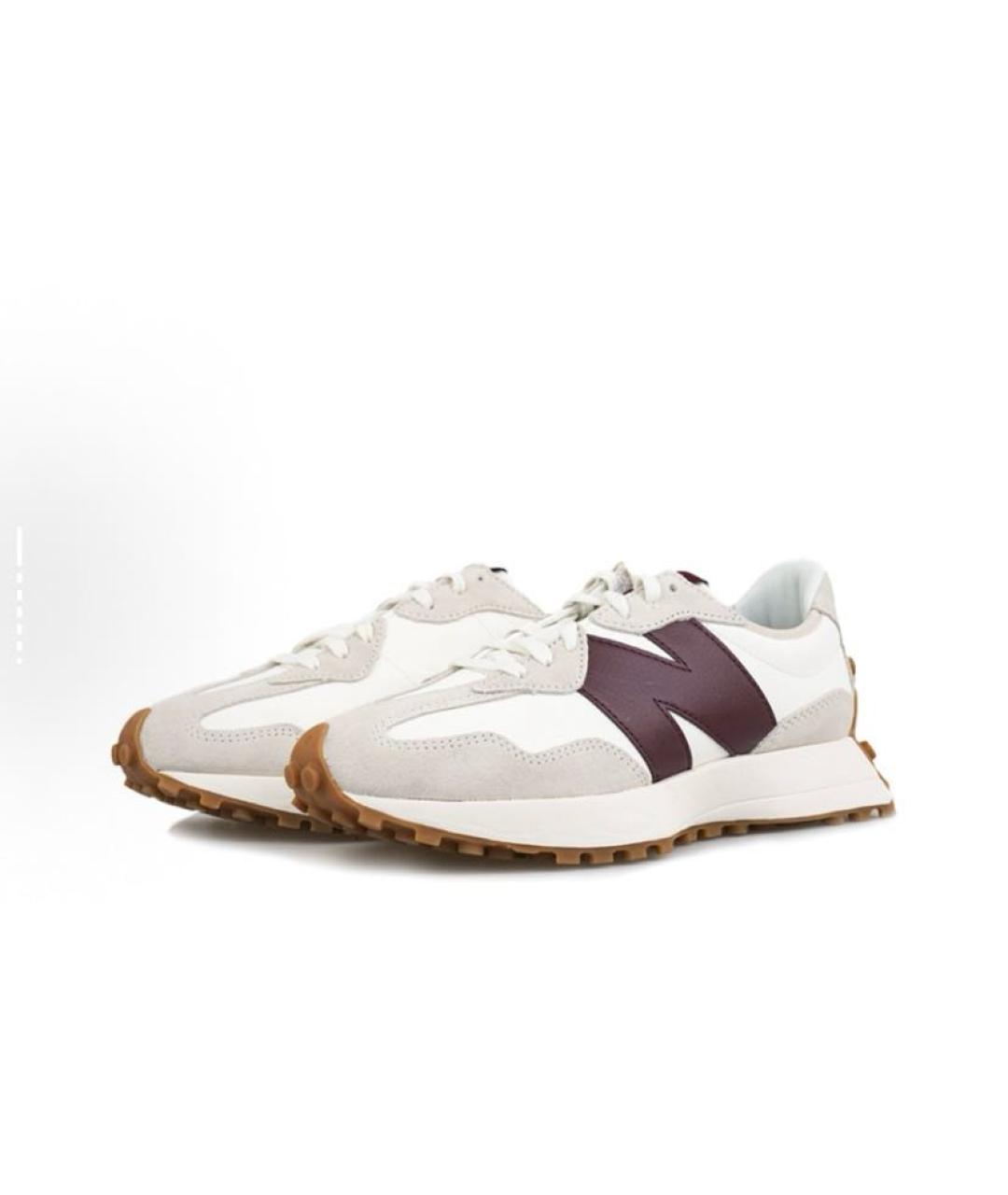 NEW BALANCE Бежевые кожаные кроссовки, фото 4