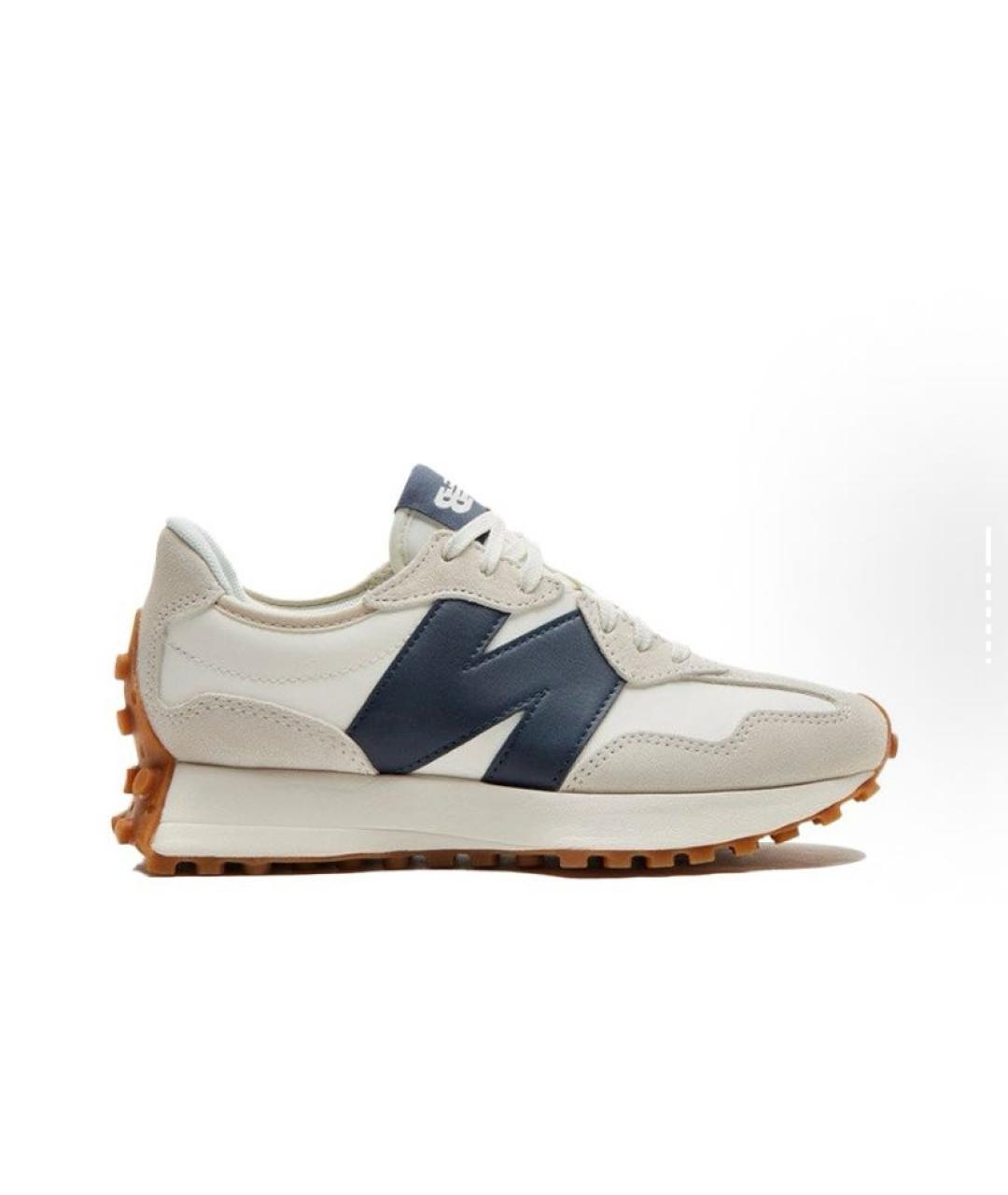 NEW BALANCE Бежевые кожаные кроссовки, фото 7