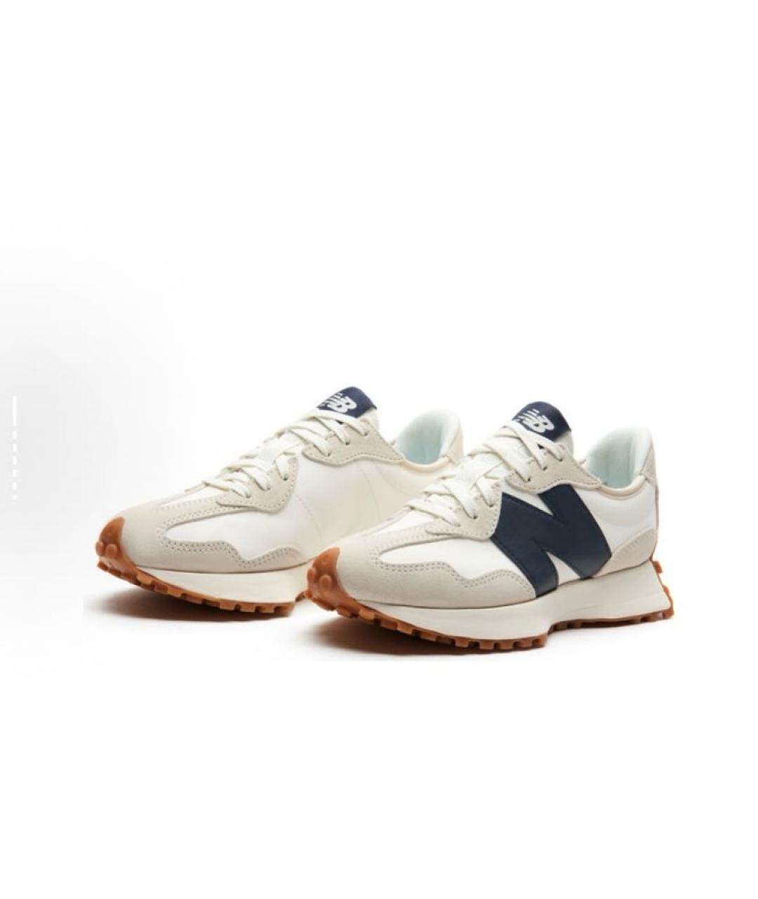 NEW BALANCE Бежевые кожаные кроссовки, фото 4