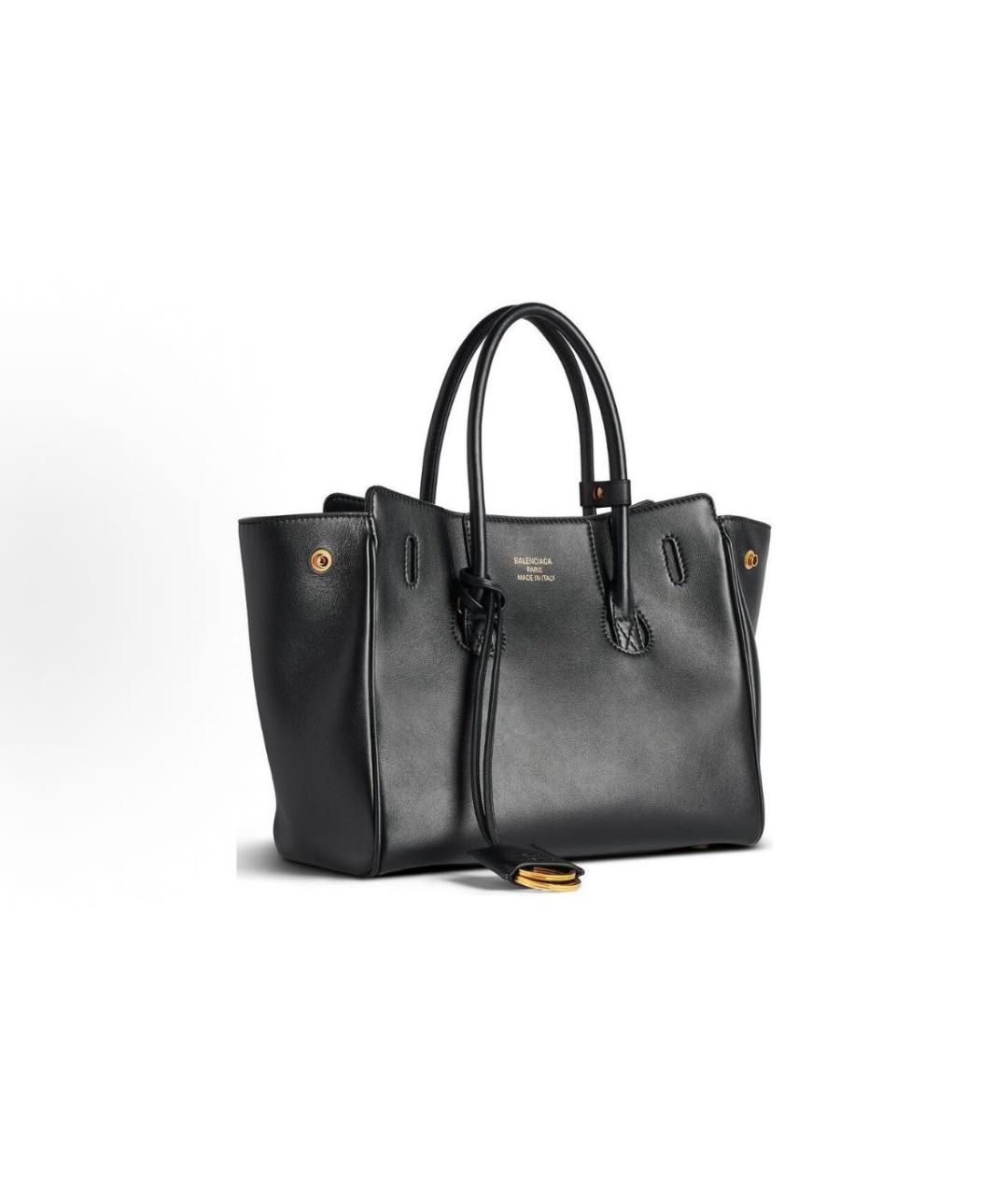 BALENCIAGA Черная кожаная сумка через плечо, фото 3