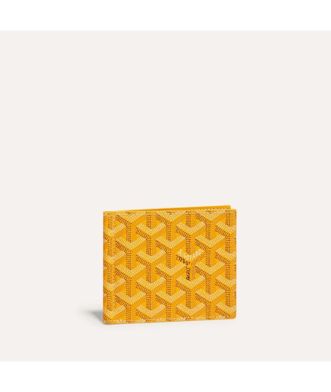 GOYARD Желтый кошелек, фото 4