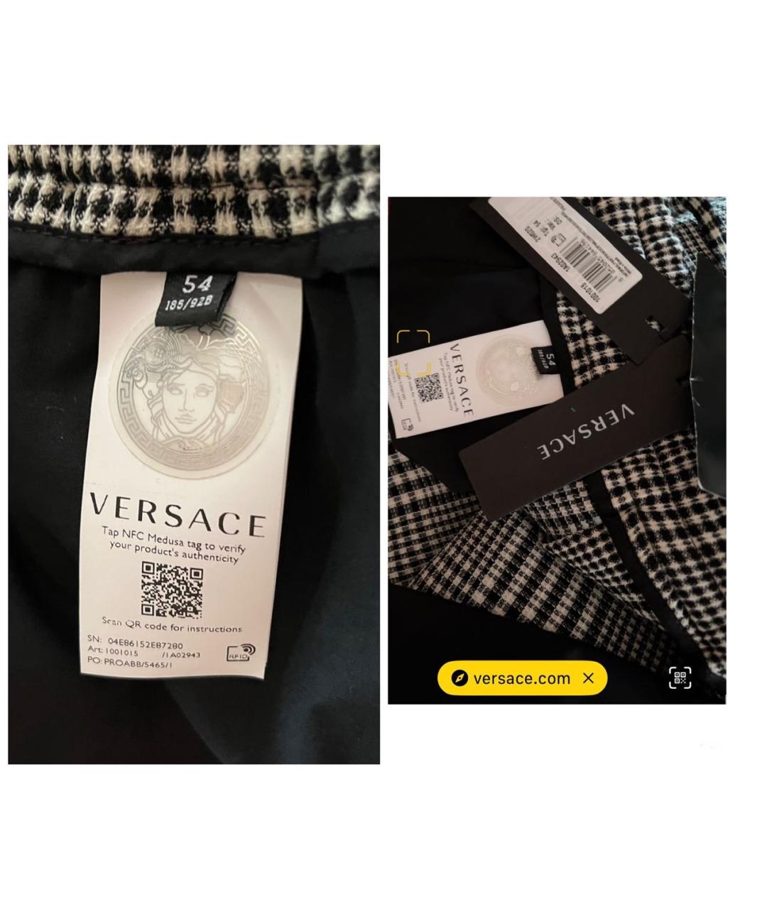 VERSACE Мульти повседневные брюки, фото 6
