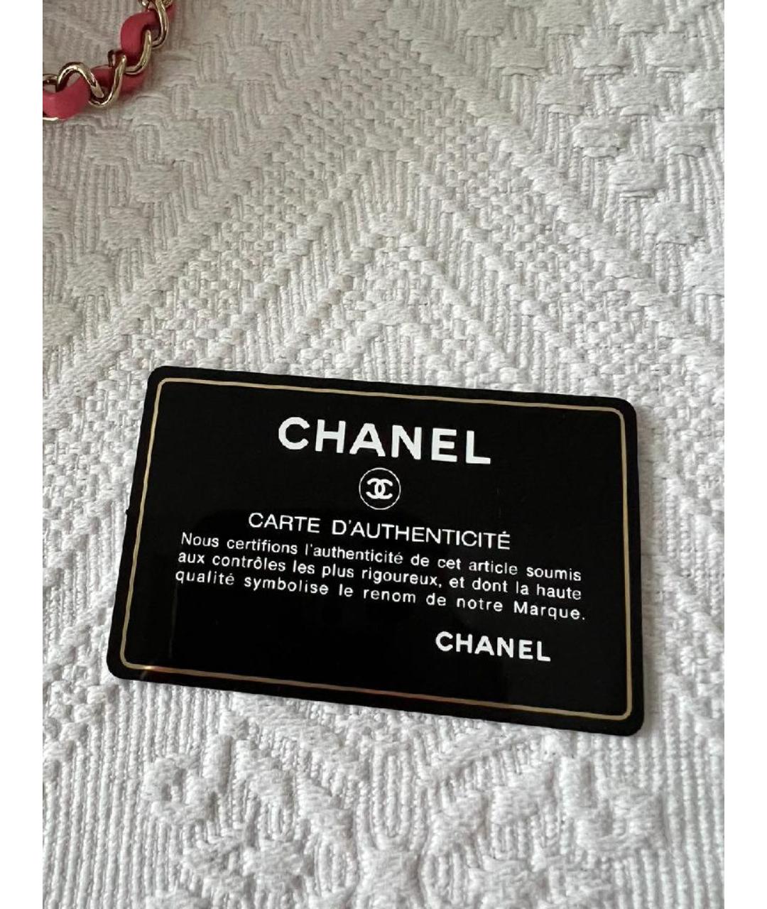 CHANEL Оранжевая кожаная сумка через плечо, фото 9