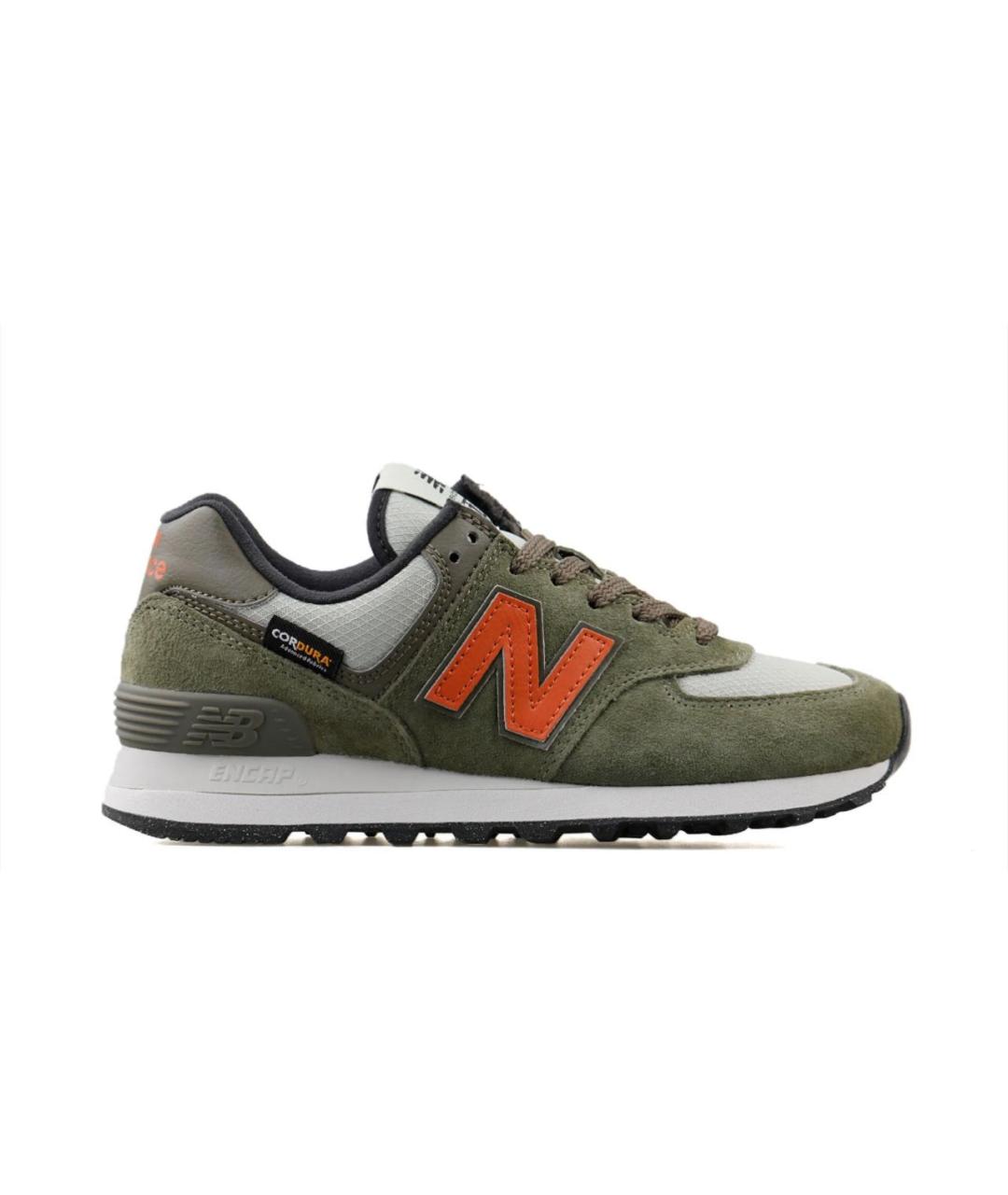 NEW BALANCE Хаки замшевые низкие кроссовки / кеды, фото 9