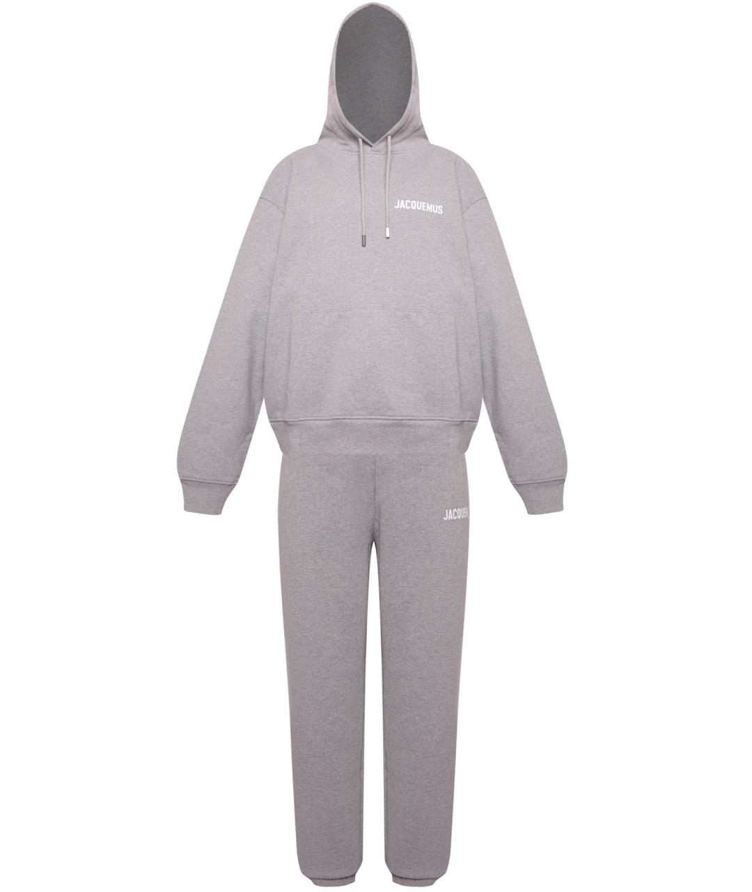 JACQUEMUS Серый хлопковый спортивные костюмы, фото 1