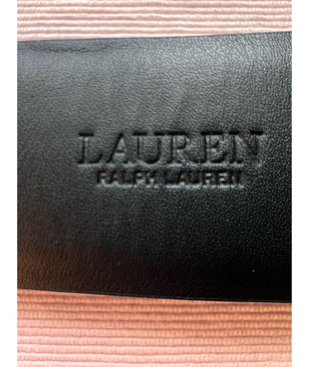 RALPH LAUREN Черный кожаный ремень, фото 3