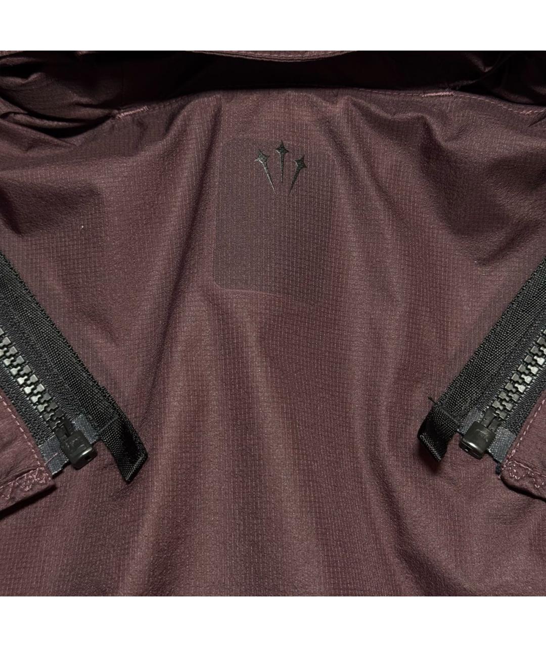NIKE Бордовая полиамидовая куртка, фото 6