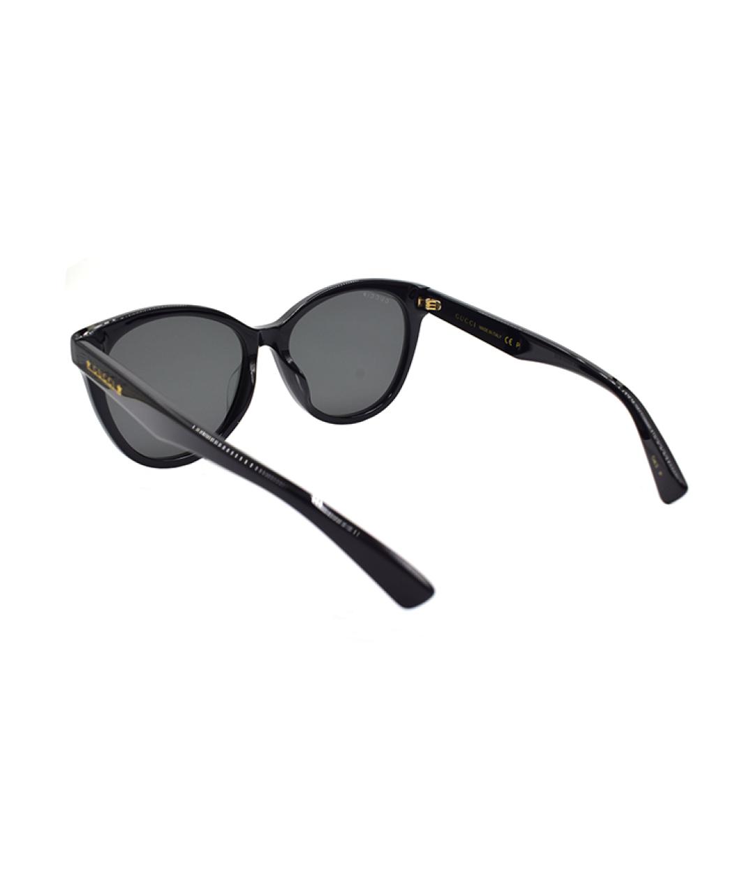 GUCCI Черные пластиковые солнцезащитные очки, фото 3