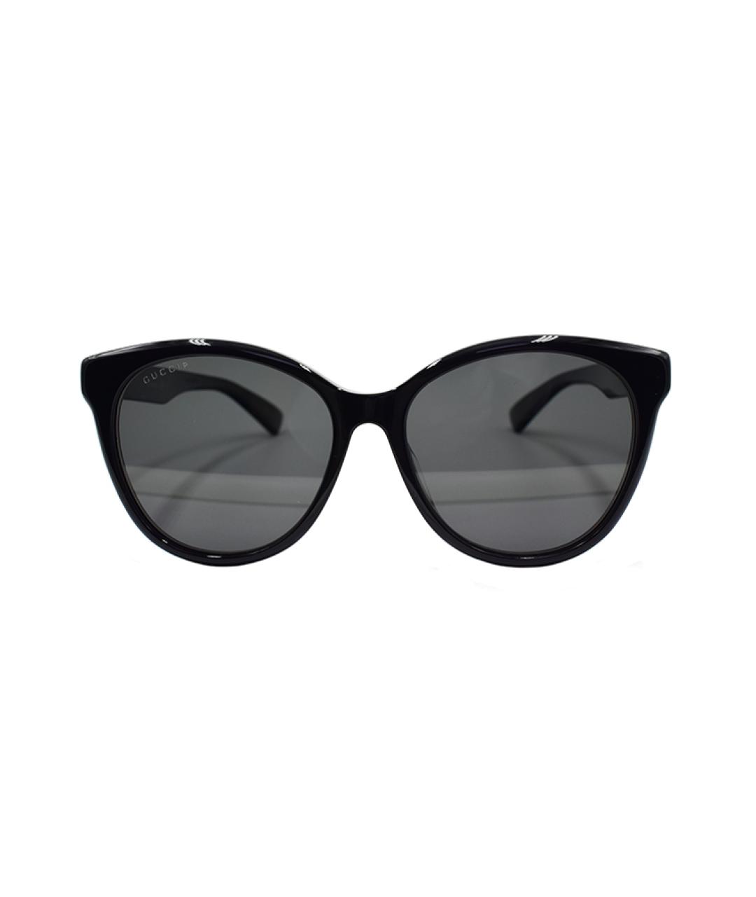 GUCCI Черные пластиковые солнцезащитные очки, фото 2