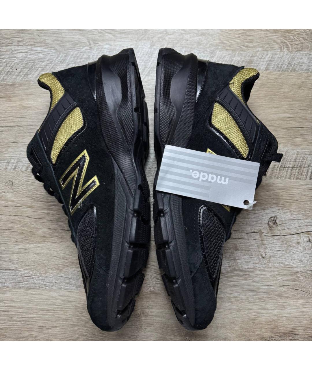 NEW BALANCE Черные замшевые низкие кроссовки / кеды, фото 6