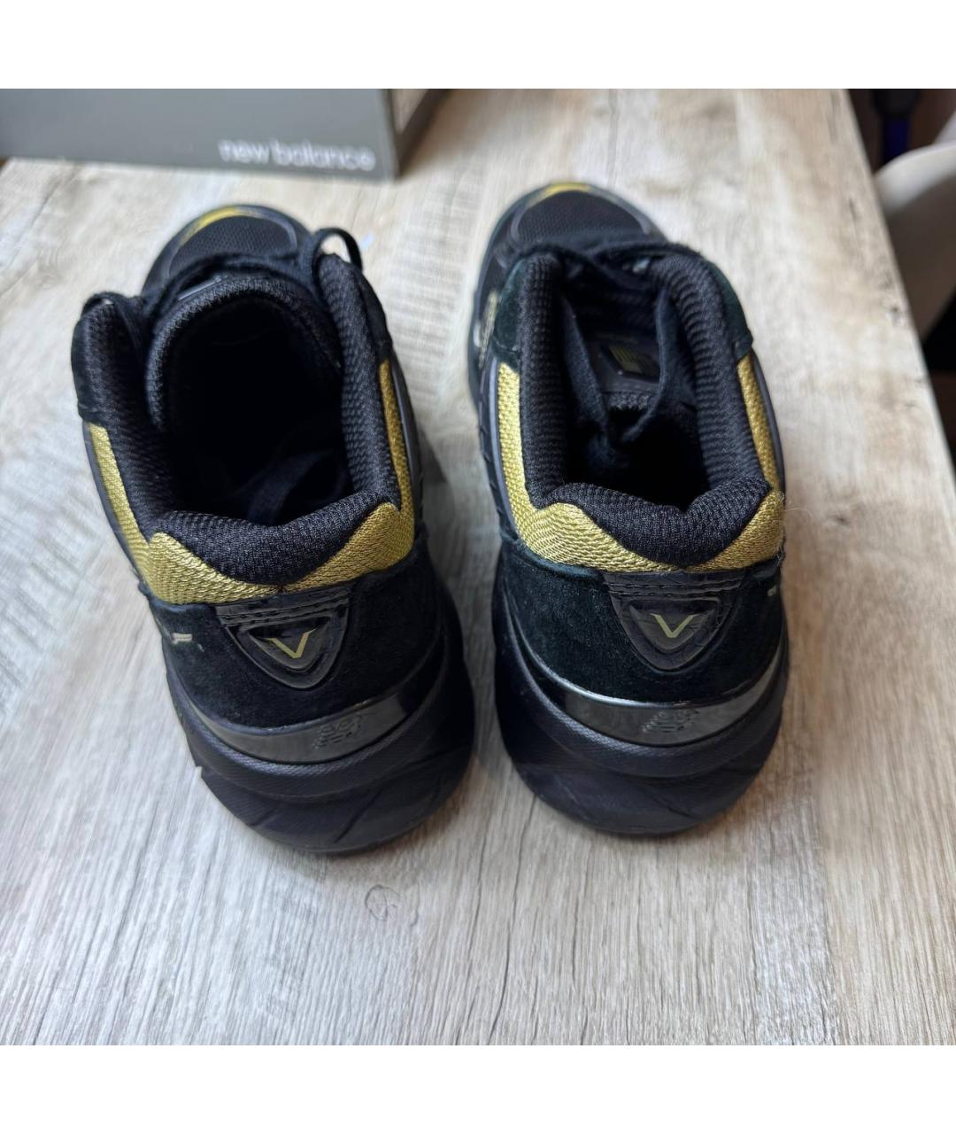 NEW BALANCE Черные замшевые низкие кроссовки / кеды, фото 5