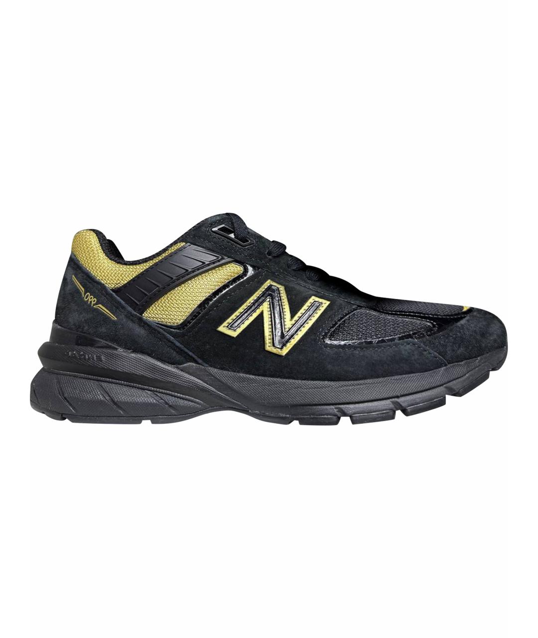 NEW BALANCE Черные замшевые низкие кроссовки / кеды, фото 1