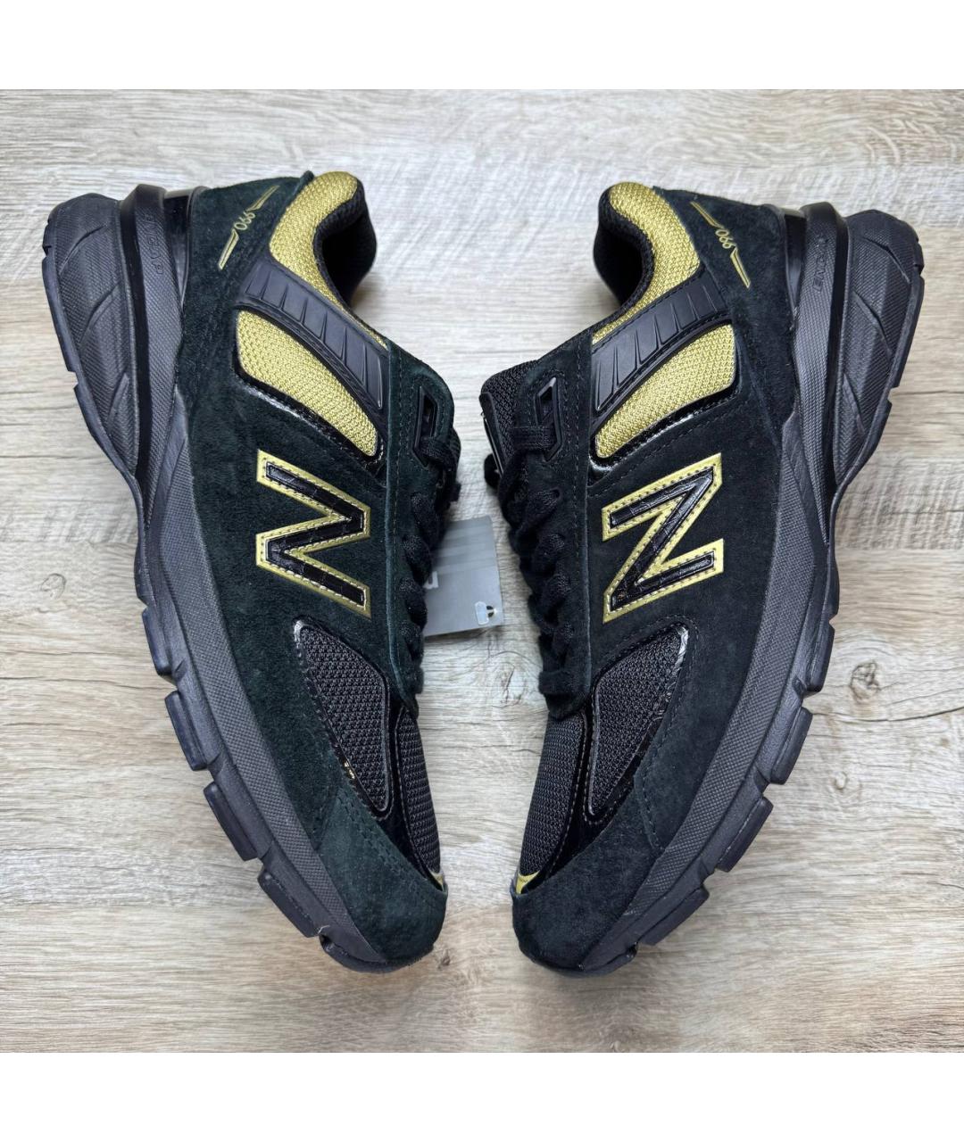 NEW BALANCE Черные замшевые низкие кроссовки / кеды, фото 7
