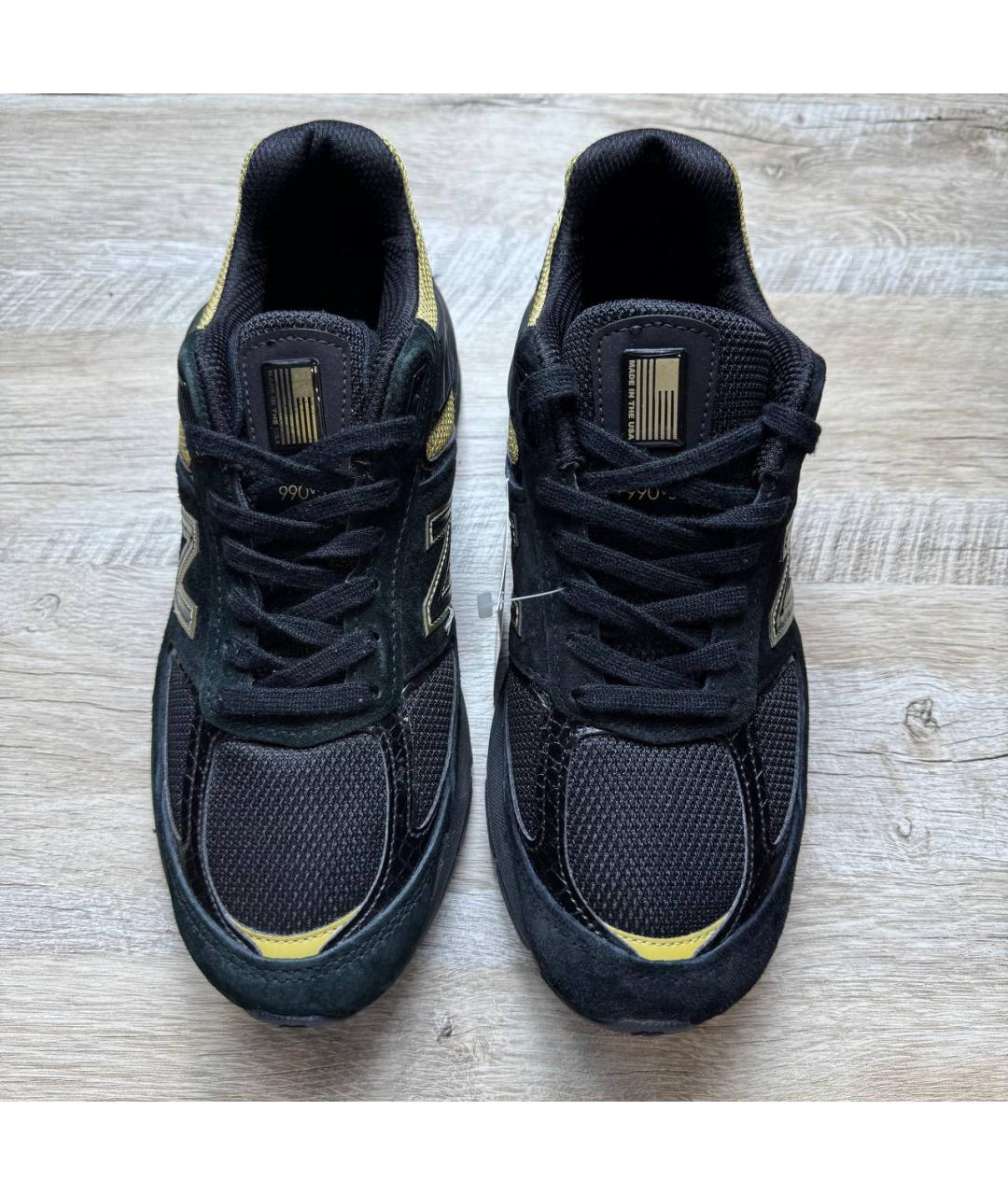 NEW BALANCE Черные замшевые низкие кроссовки / кеды, фото 3