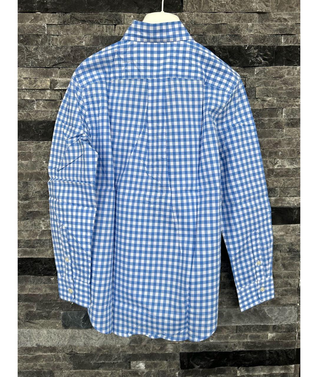 POLO RALPH LAUREN Голубая хлопковая детская рубашка, фото 2