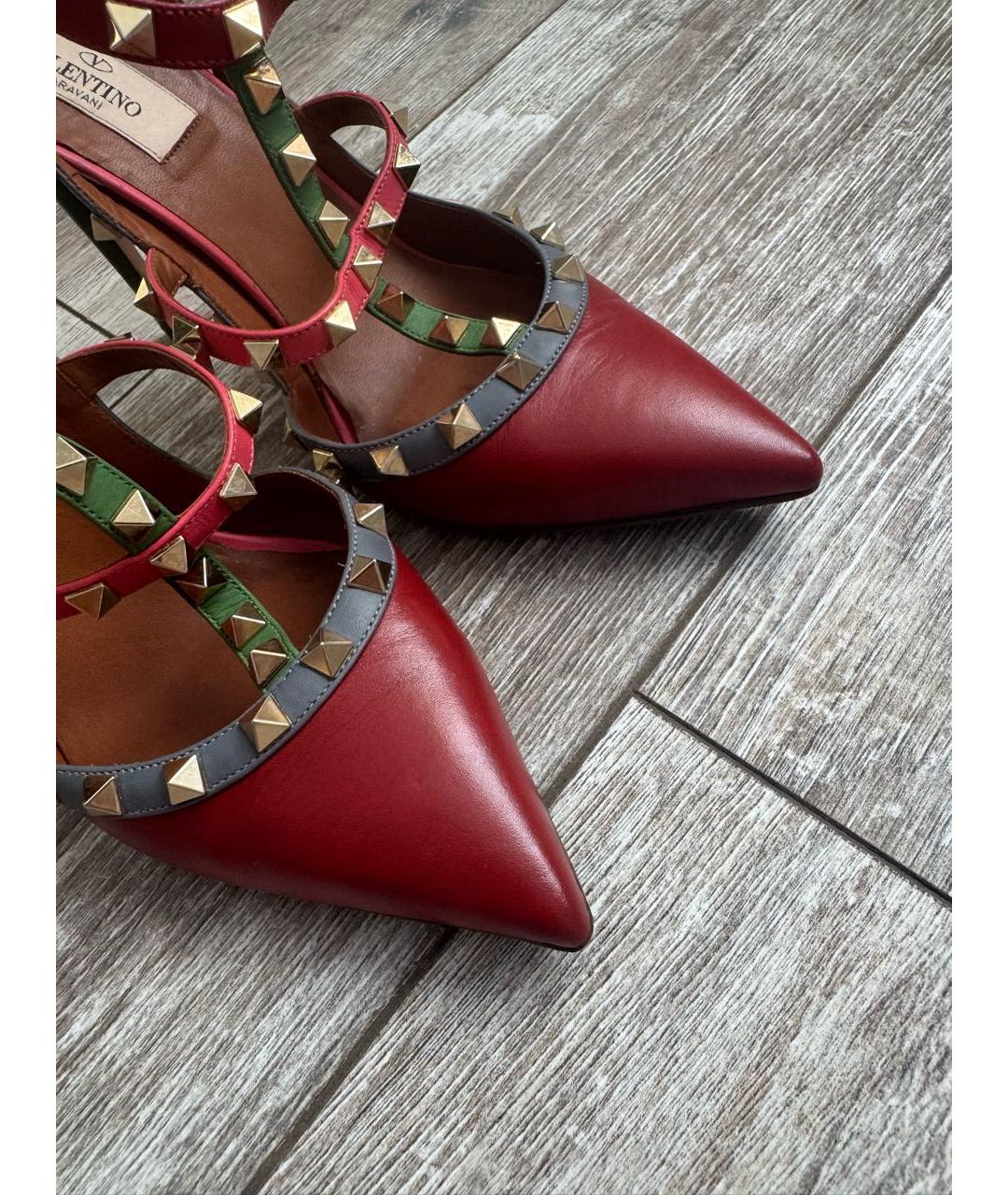 VALENTINO Мульти кожаные босоножки, фото 2