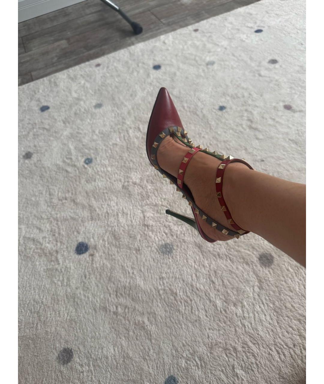 VALENTINO Мульти кожаные босоножки, фото 7