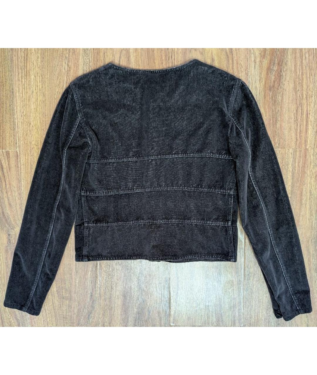 CHANEL Коричневый хлопковый жакет/пиджак, фото 2