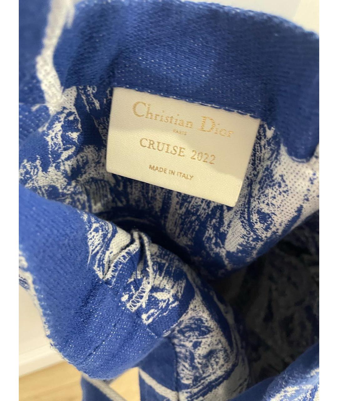 CHRISTIAN DIOR Мульти хлопковая сумка с короткими ручками, фото 4