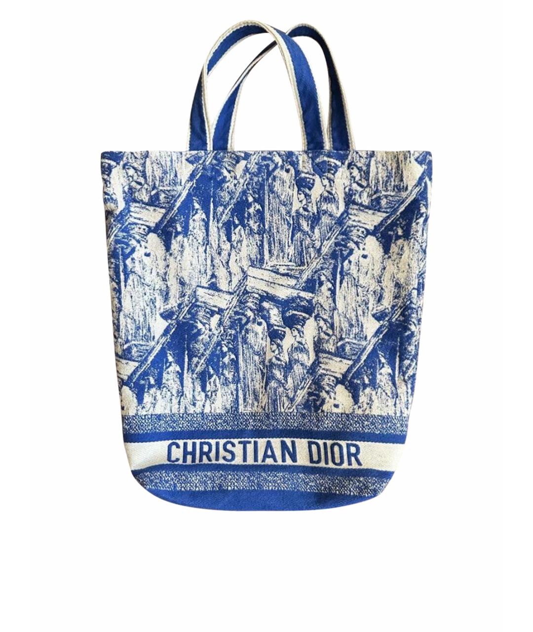 CHRISTIAN DIOR Мульти хлопковая сумка с короткими ручками, фото 1