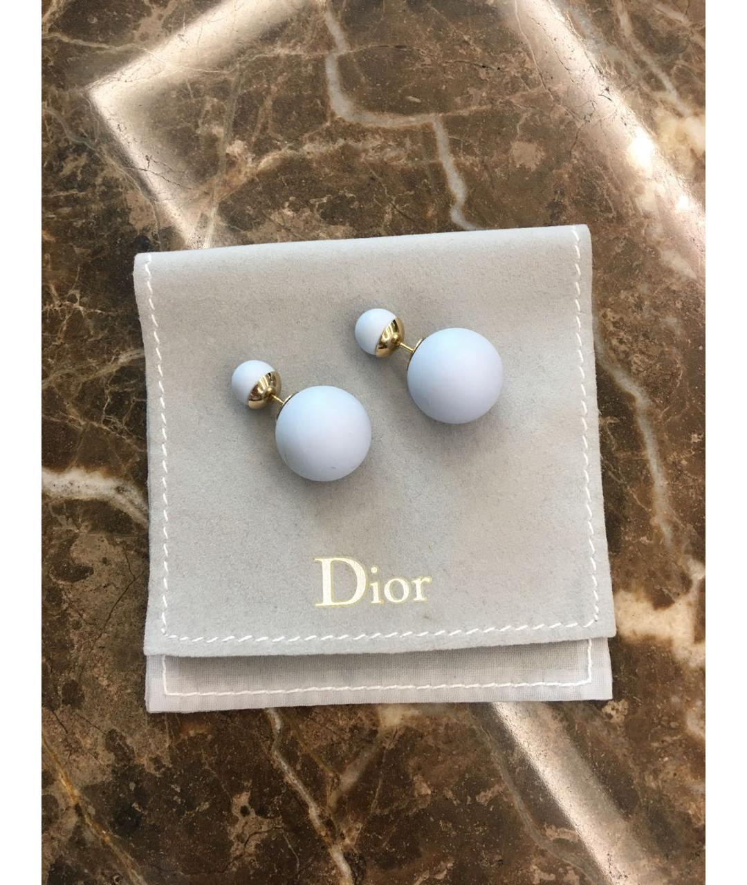 CHRISTIAN DIOR Голубые серьги, фото 5