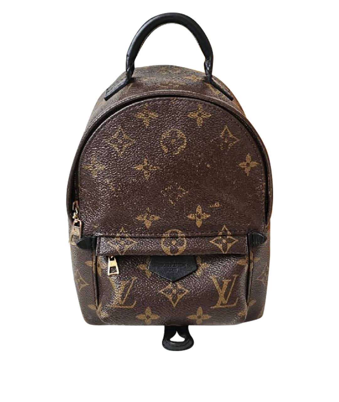 LOUIS VUITTON Коричневый кожаный рюкзак, фото 1