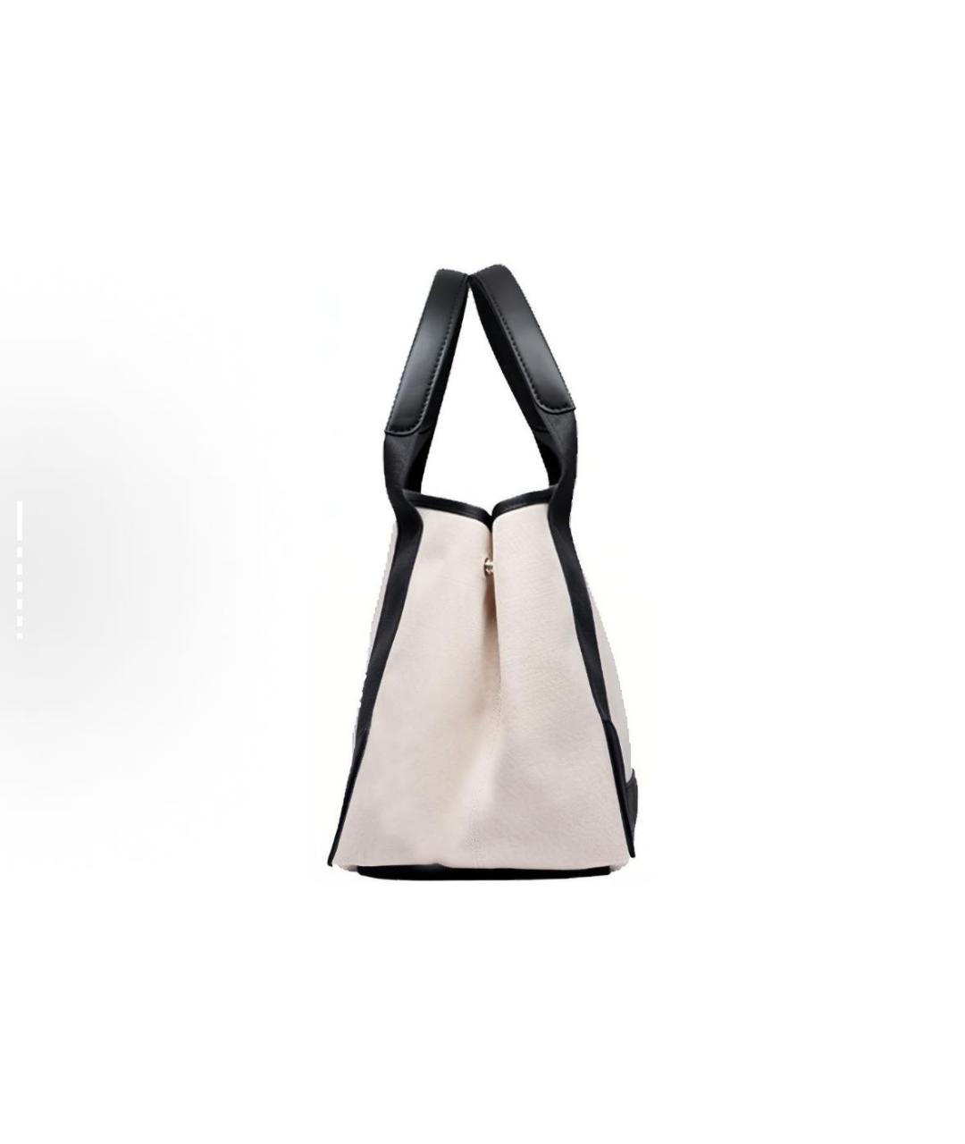 BALENCIAGA Белая кожаная сумка тоут, фото 2