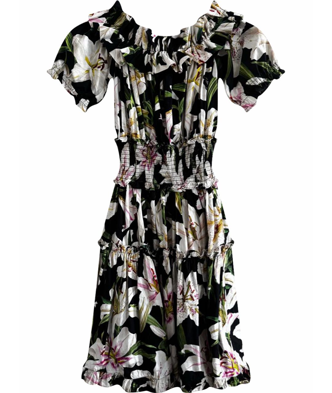 DOLCE&GABBANA Черный хлопковый сарафан, фото 1