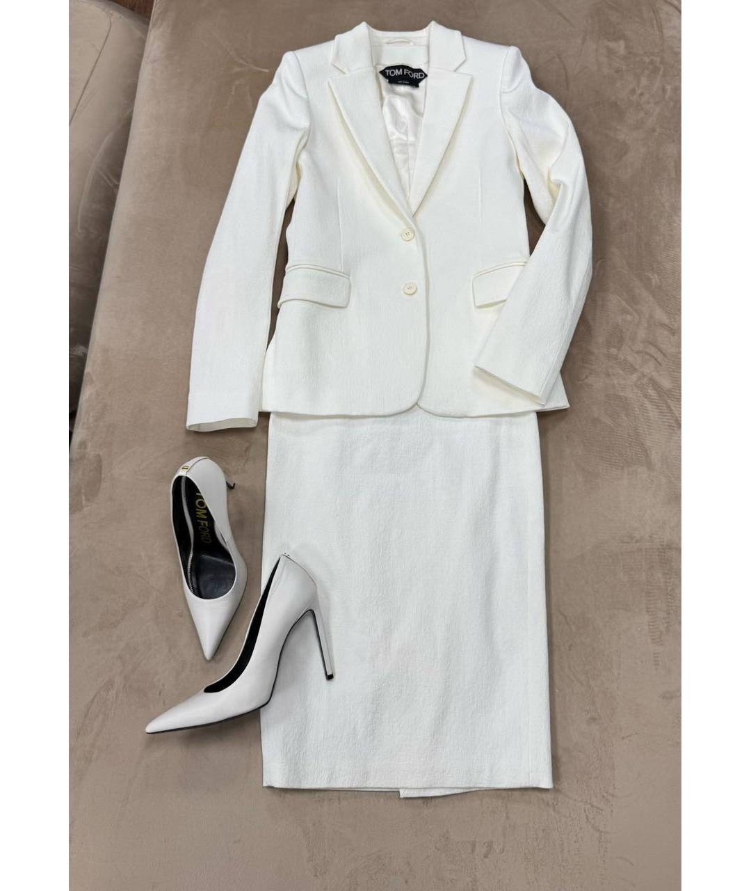 TOM FORD Белый костюм с юбками, фото 6