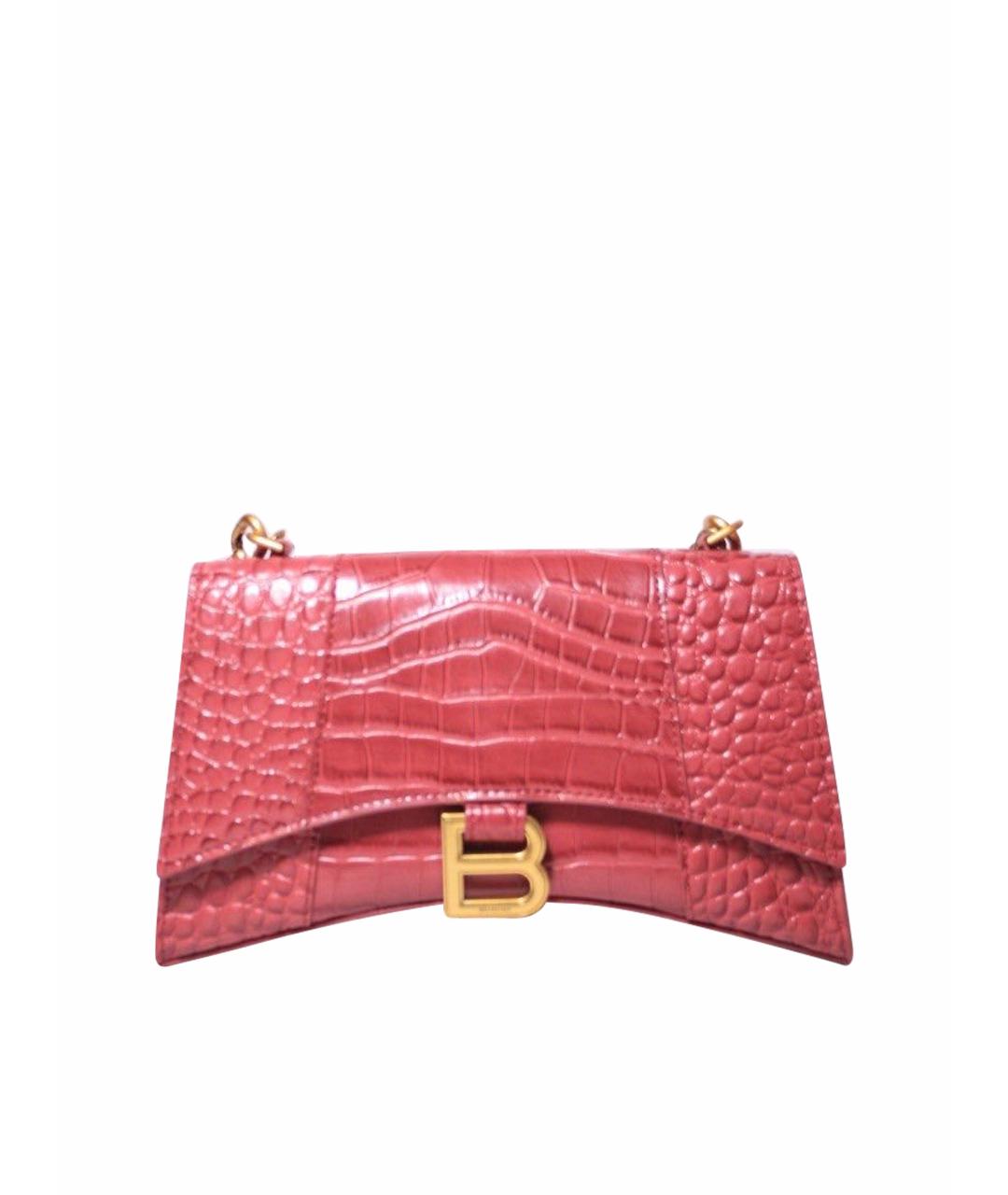 BALENCIAGA Розовая кожаная сумка через плечо, фото 1