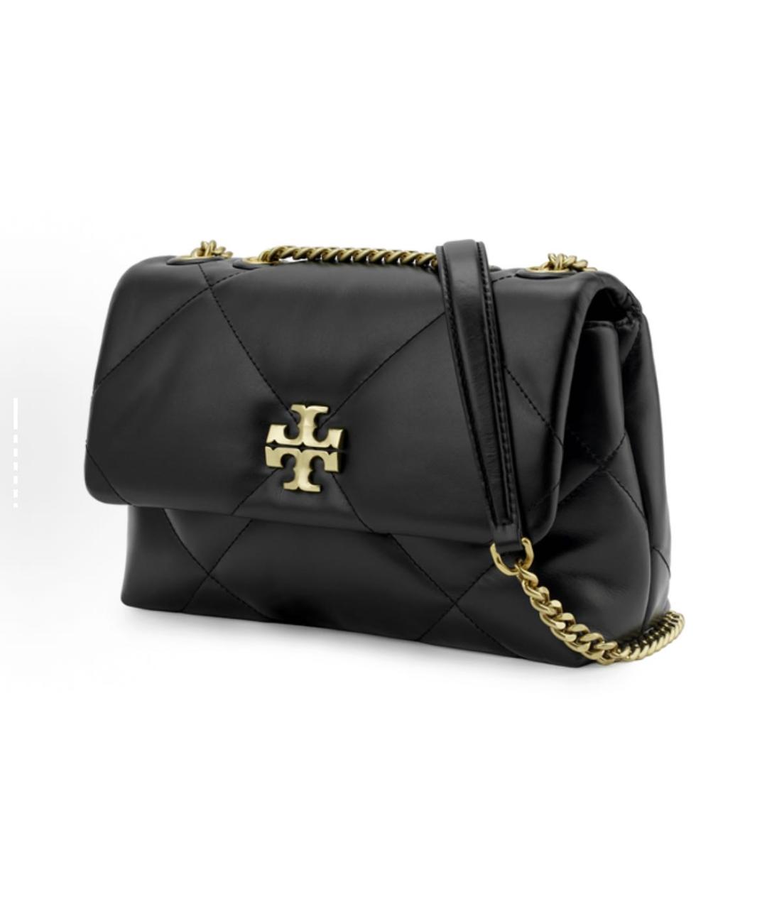 TORY BURCH Черная кожаная сумка через плечо, фото 2