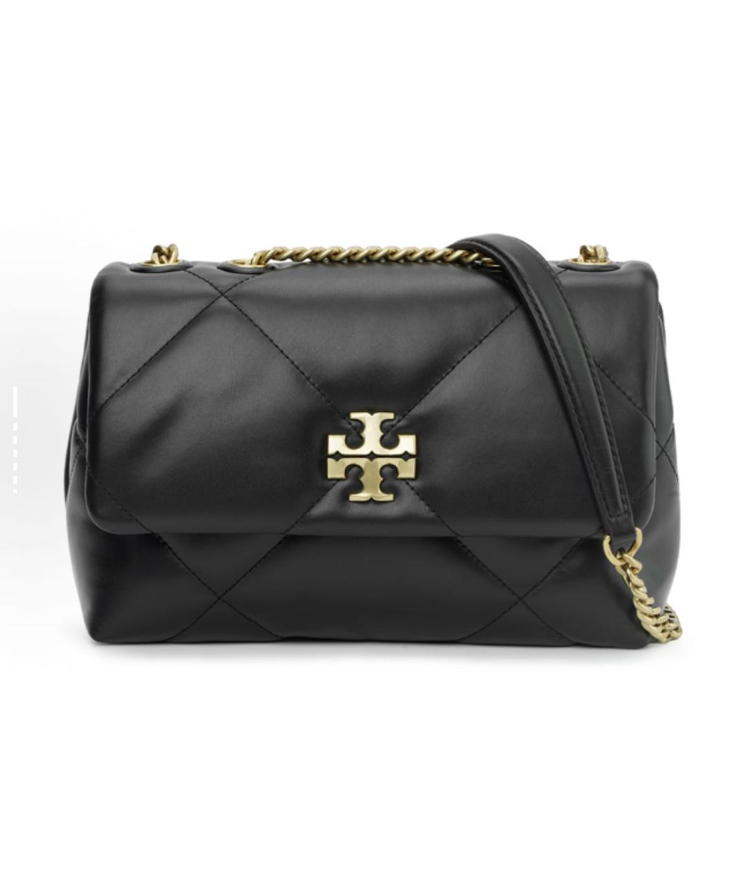 TORY BURCH Черная кожаная сумка через плечо, фото 4