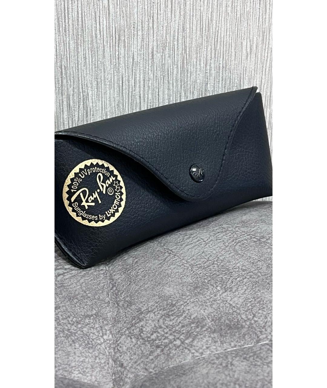 RAY BAN Серебряные металлические солнцезащитные очки, фото 4